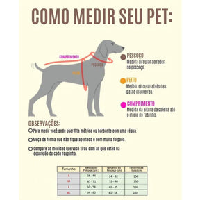 Peitoral para Cachorro e Gato Pequenos e Médios + Guia Brinde | Peitoral Ginkgo™