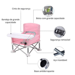 Cadeirinha de Alimentação Portátil Bambino