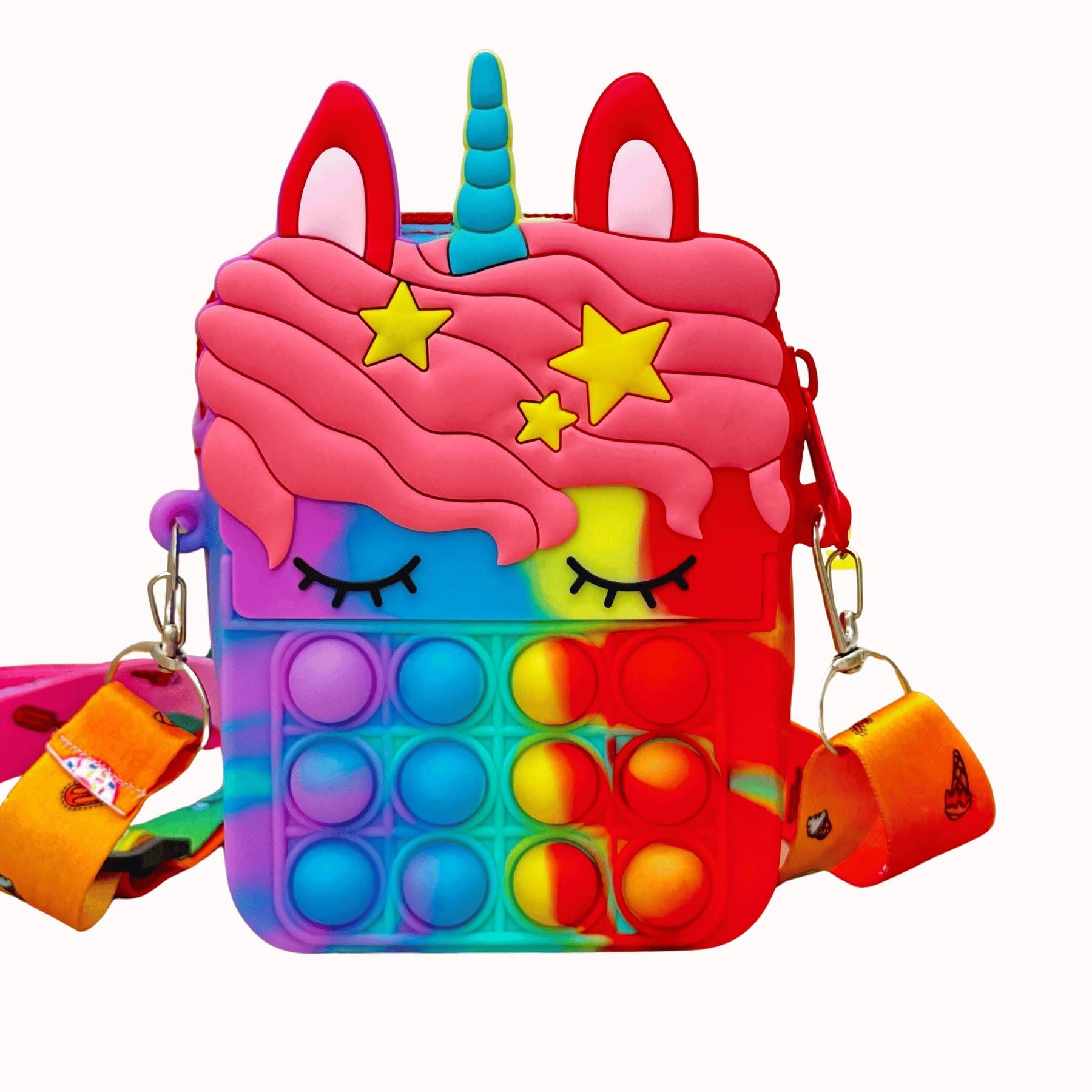 Pochete Unicórnio com Pop Fidget