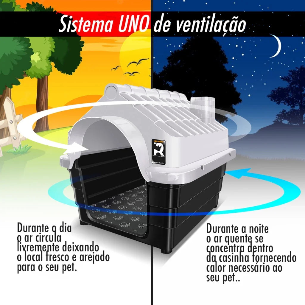 Casinha para Cachorro Plástica Desmontável | Casinha Rino™