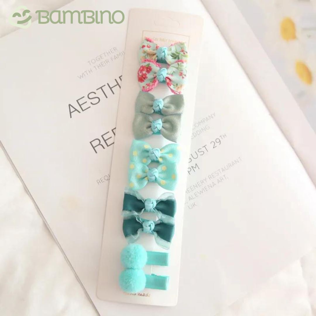 Mini Grampos de Cabelo Tope Infantil Bambino - KIT com 10 Grampos