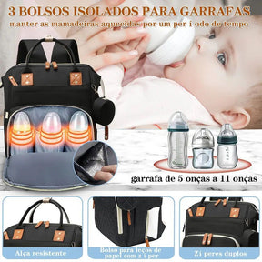 Mochila Maternidade Original Impermeável 15%OFF Primeira Compra + Frete Grátis-Compre até 3 x sem Juros
