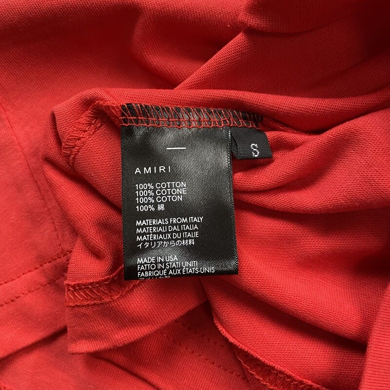 Camiseta Amiri 22 SKATER Vermelho