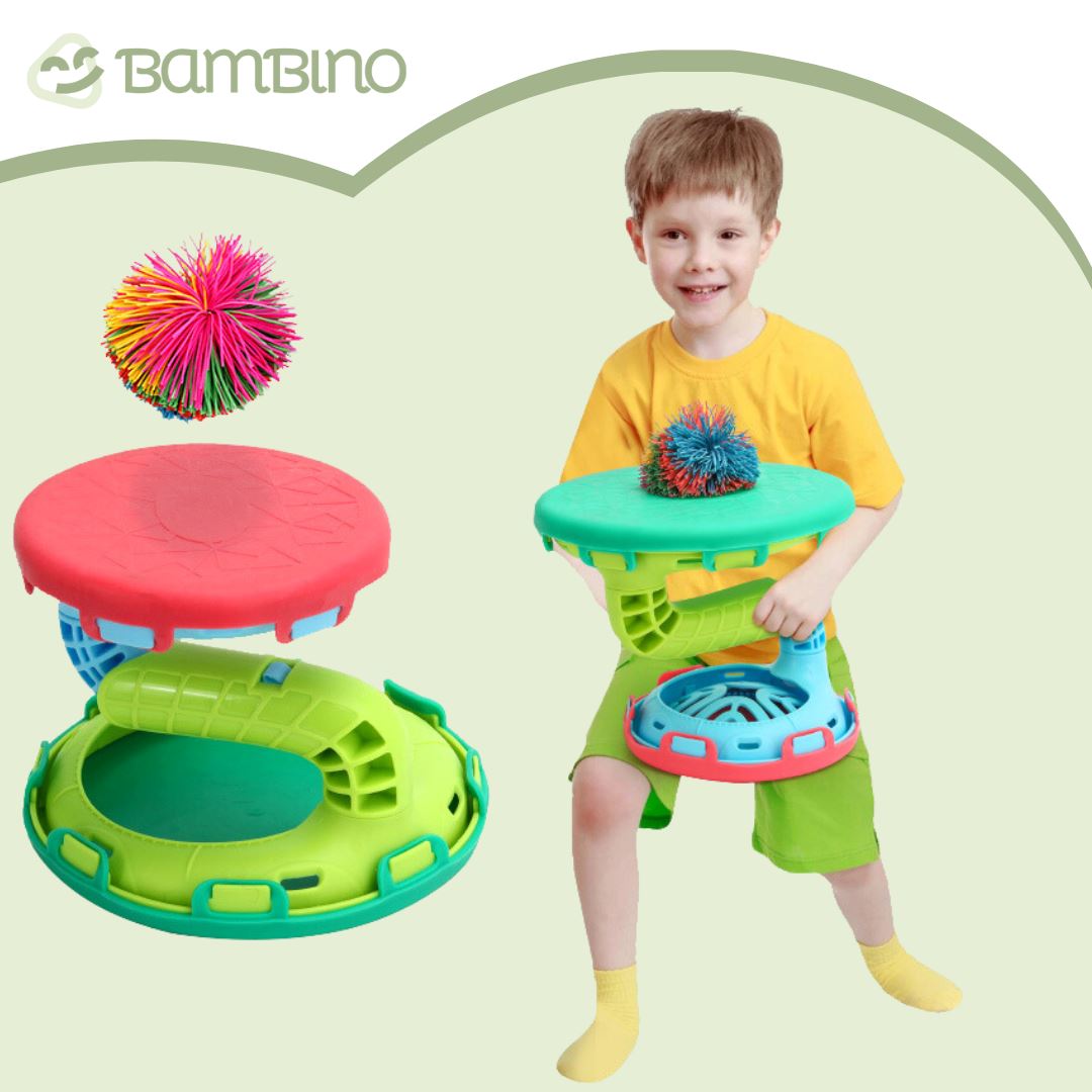 Peteca Brinquedo Infantil Bambino + Bola de Brinde