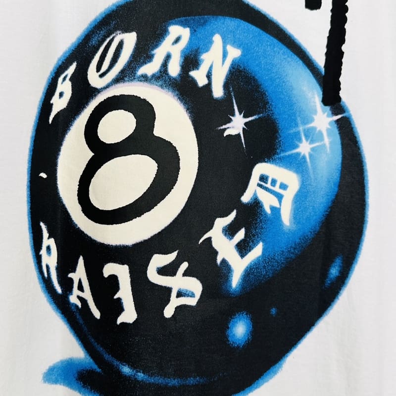 Camiseta Stussy x Born X Raised 8 Ball