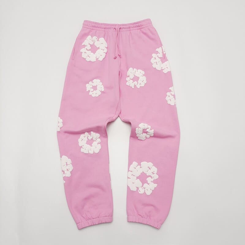 Calça Denim Tears The Cotton Wreath Pink