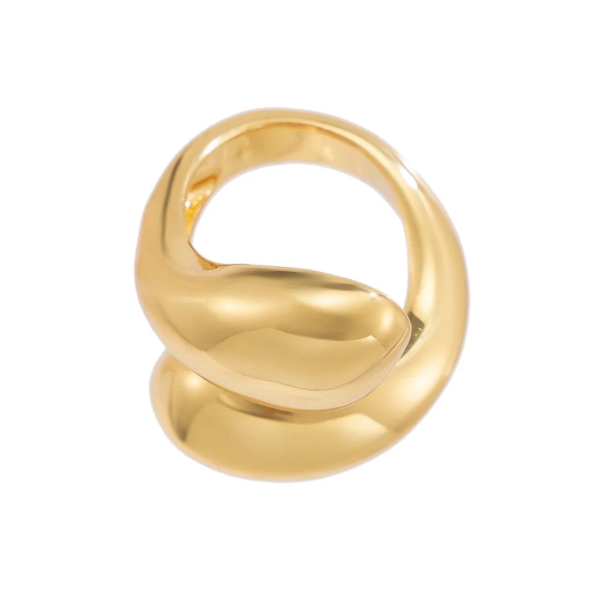 Anel Ajustável Dourado Vintage - Tudo Tem