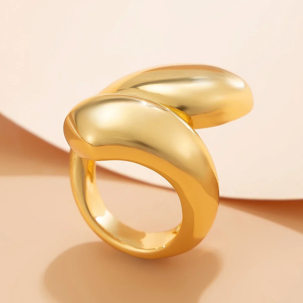 Anel Ajustável Dourado Vintage - Tudo Tem