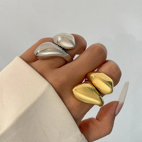 Anel Ajustável Dourado Vintage - Tudo Tem