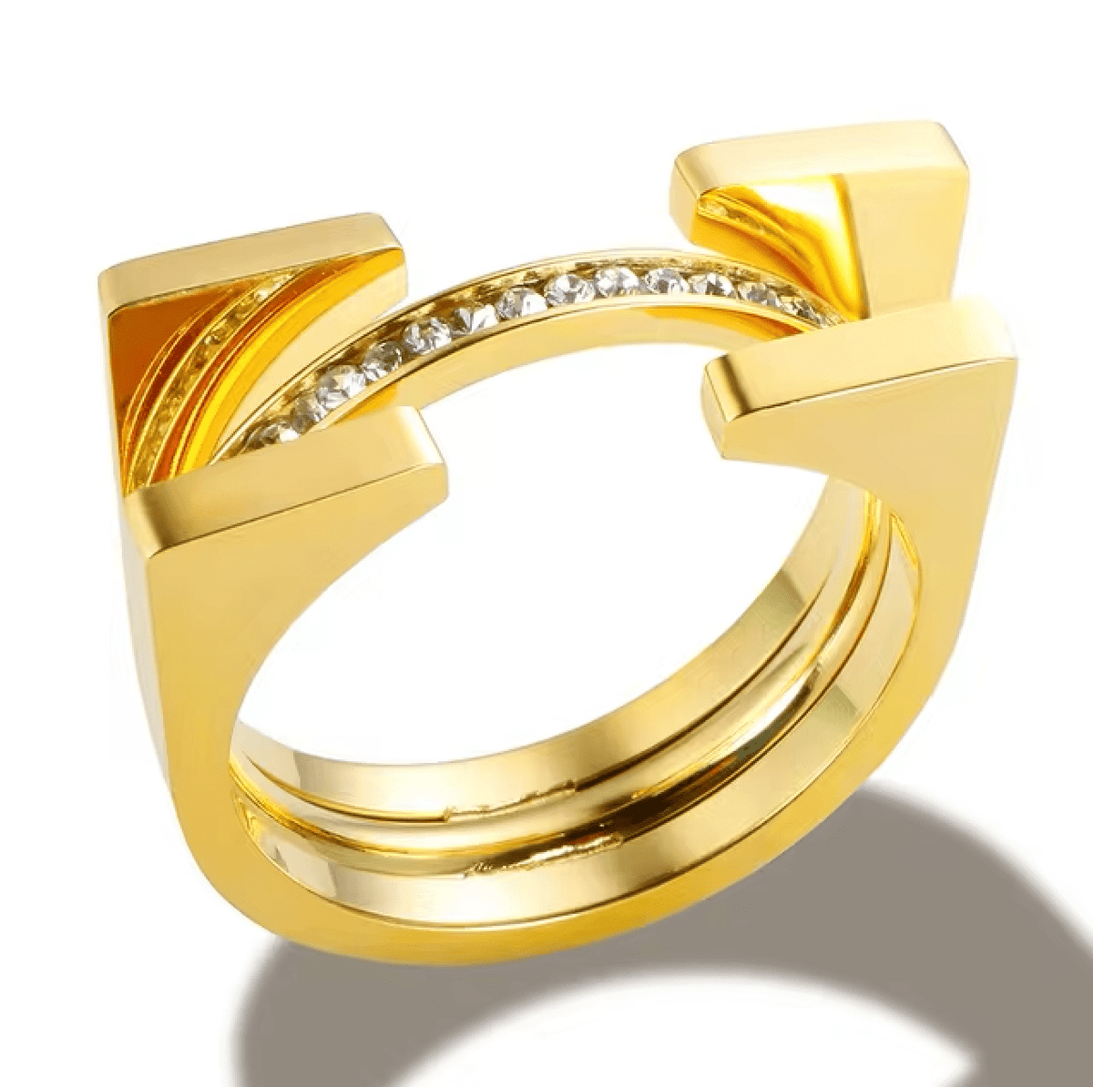 Anel Luxe com Zircônia - Tudo Tem