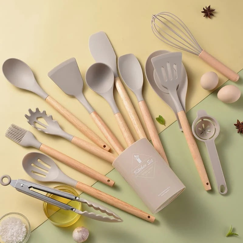 Kit de Utensílios de Cozinha SiliconeMaster 12 Peças