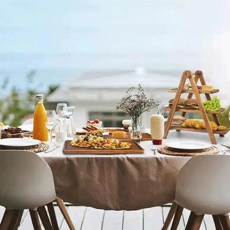 Bandeja de Madeira Para Servir Alimentos e Frutas