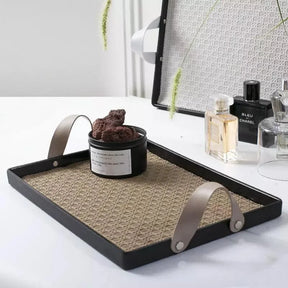 Bandeja Decorativa Retangular Banheiro/Sala com Alça