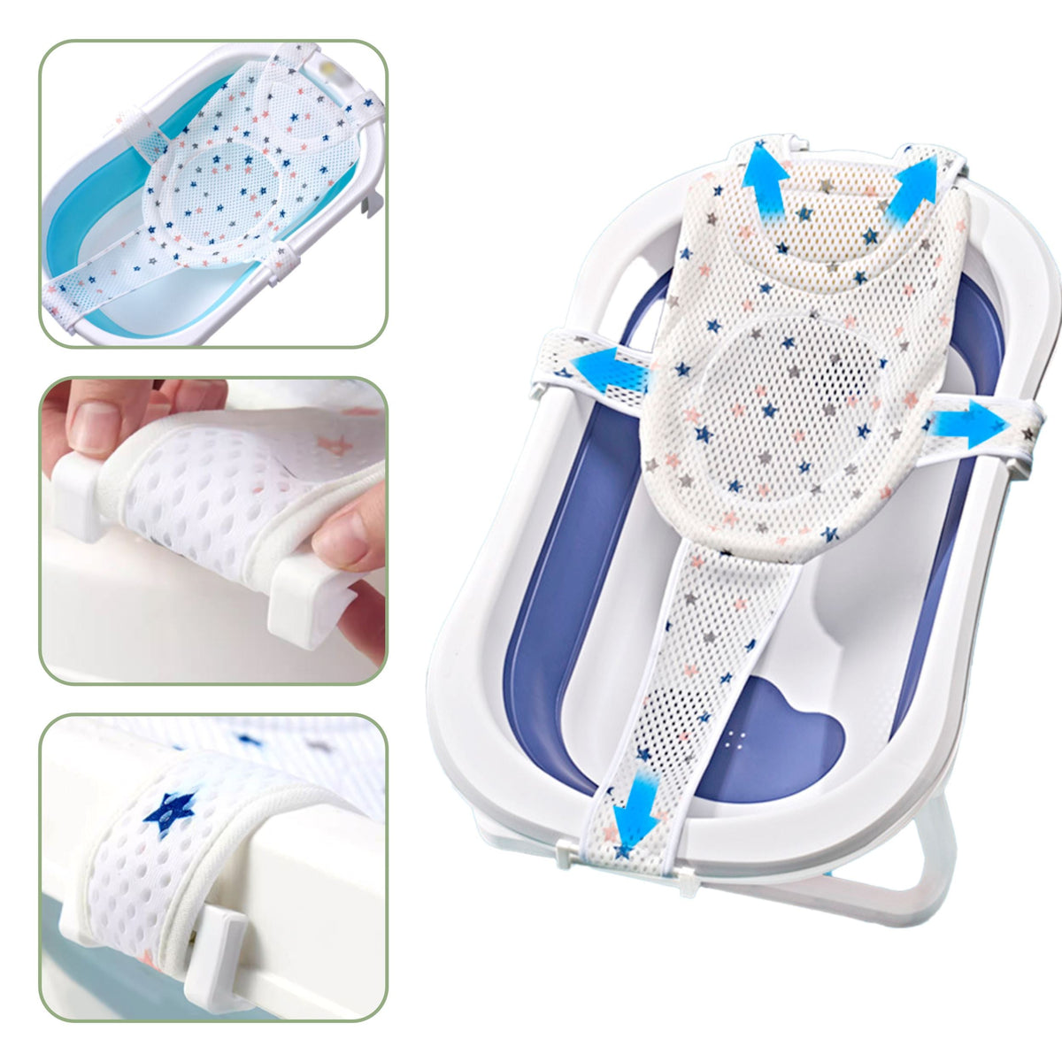 Almofada de Banheira para Banho Respirável Recém Nascido Bambino