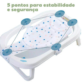 Almofada de Banheira para Banho Respirável Recém Nascido Bambino