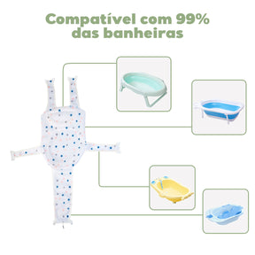 Almofada de Banheira para Banho Respirável Recém Nascido Bambino