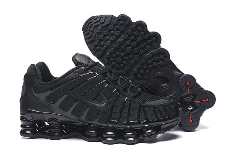 Nike Shox TL Black and Max Orange