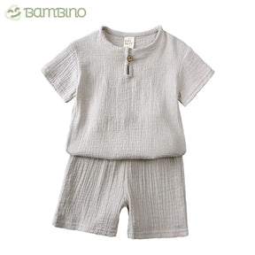 Conjunto em Linho Infantil Bambino