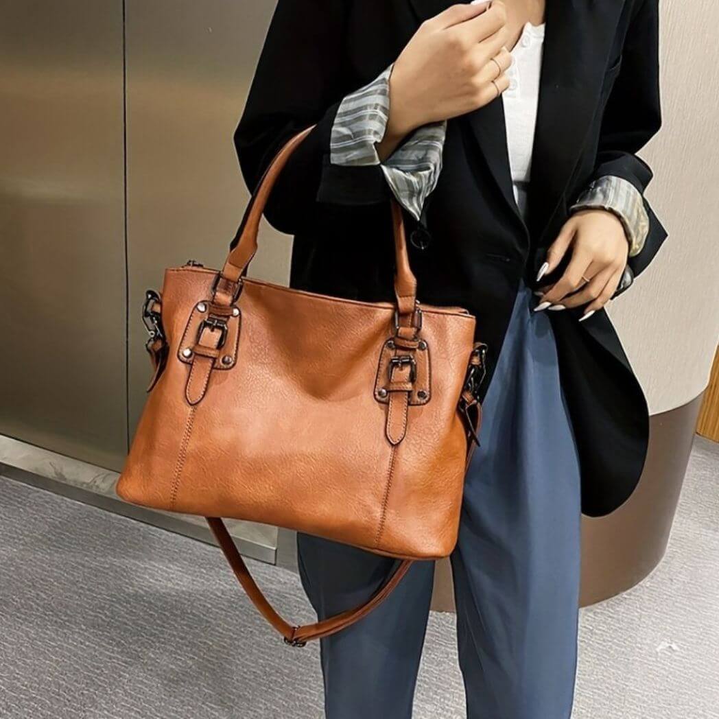 Bolsa Feminina de Couro Valentine - Tudo Tem