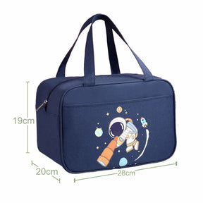 Conjunto Mochila Infantil Astronauta Ortopédica Impermeável