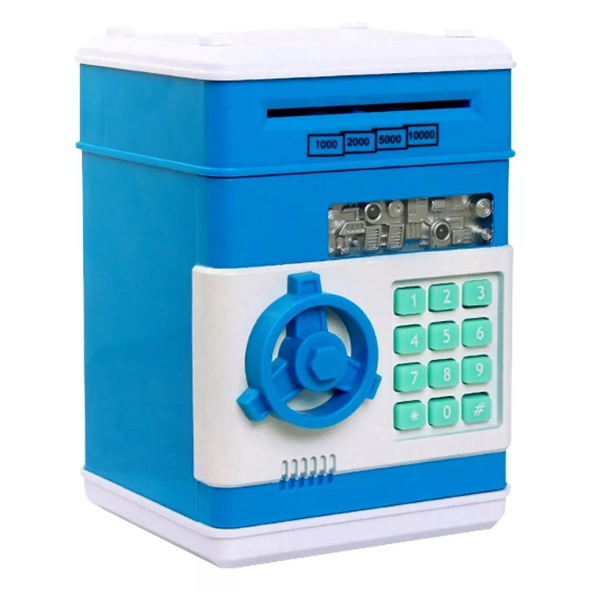 Mini Cofre Eletrônico Digital Senha 4 Dígitos Cédulas e Moedas com [10%PrimeiraCompra]+Frete Grátis