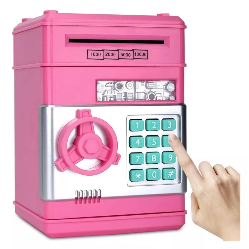 Mini Cofre Eletrônico Digital Senha 4 Dígitos Cédulas e Moedas com [10%PrimeiraCompra]+Frete Grátis