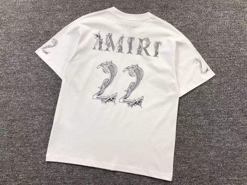 Camiseta Amiri 22 Logo-Print White