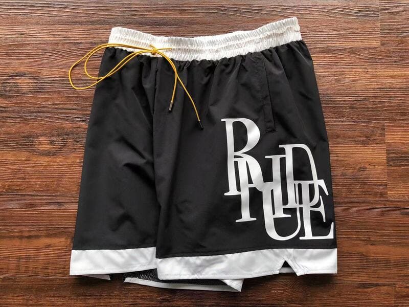 Rhude Side Logo Shorts Black