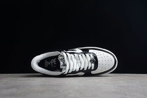 A Bathing Ape Bape Sta Low Black White