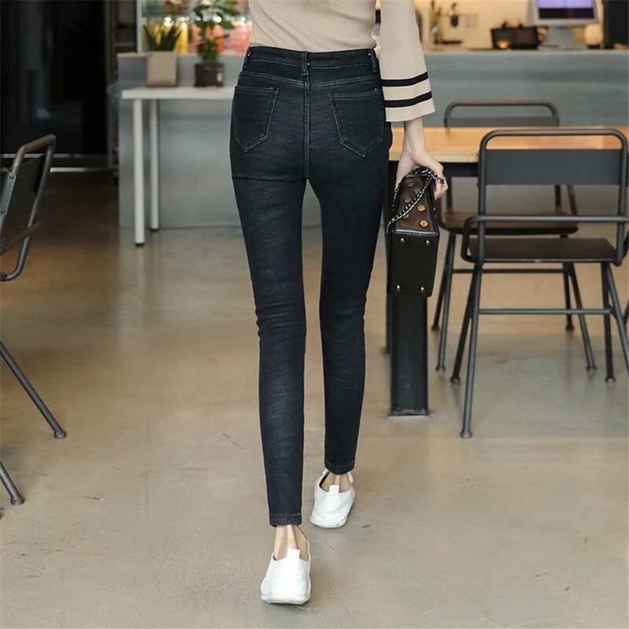 Calça Jeans Forrada Térmica