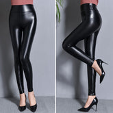 Calça Legging Couro Térmica Peluciada