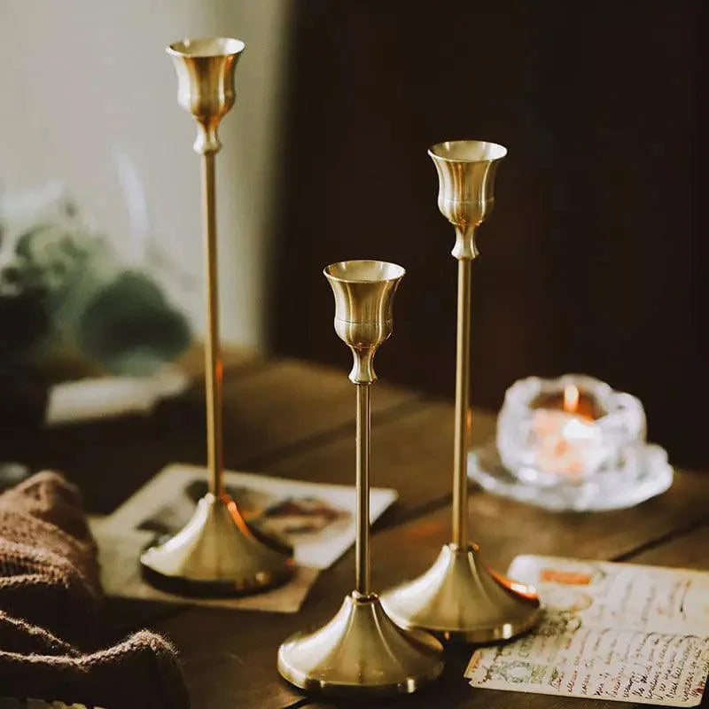 Candelabros Suporte de Velas Retrô Decorativos