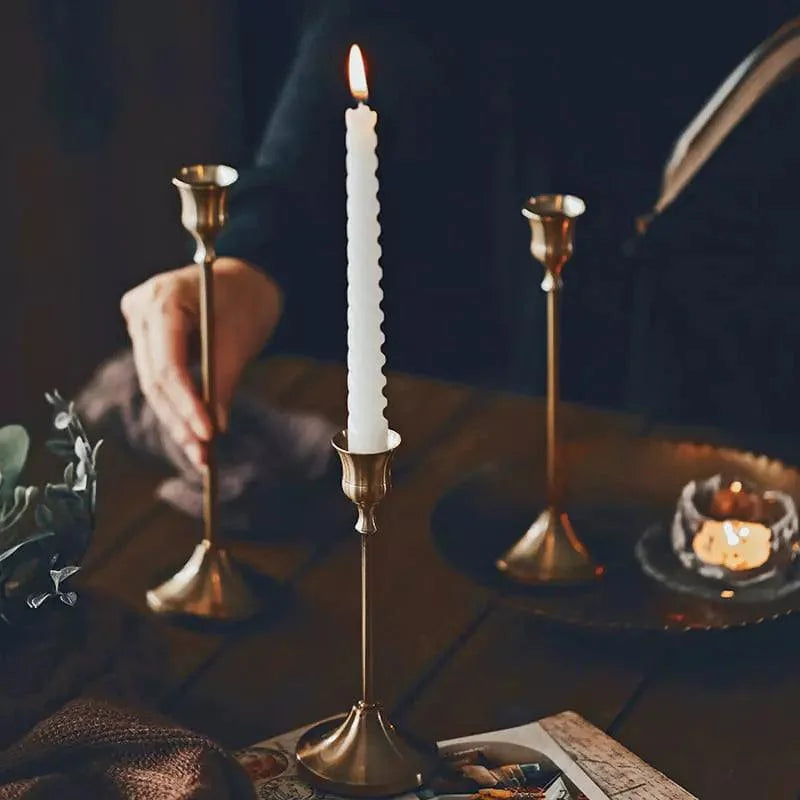 Candelabros Suporte de Velas Retrô Decorativos