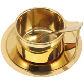 Caneca de Café Dourado de Aço Inoxidável