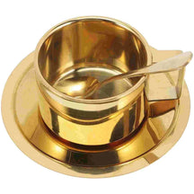 Caneca de Café Dourado de Aço Inoxidável