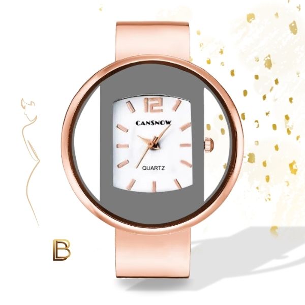 Relógio de Pulso Feminino Bangle+
