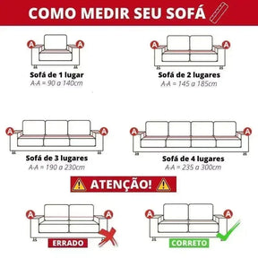 Capa de Sofá Estilo Boho em Algodão e Linho com Design 3D