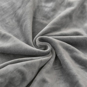 Capa Para Cadeira de Jantar Suede Premium Cinza Claro
