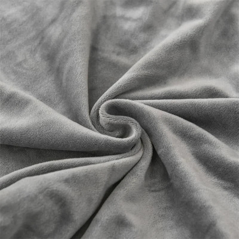 Capa Para Cadeira de Jantar Suede Premium Cinza Claro