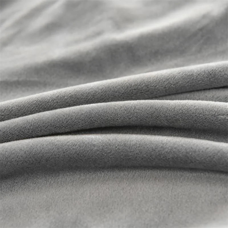 Capa Para Cadeira de Jantar Suede Premium Cinza Claro