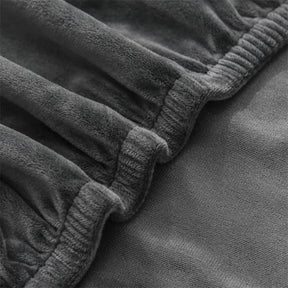 Capa Para Cadeira de Jantar Suede Premium Cinza Escuro