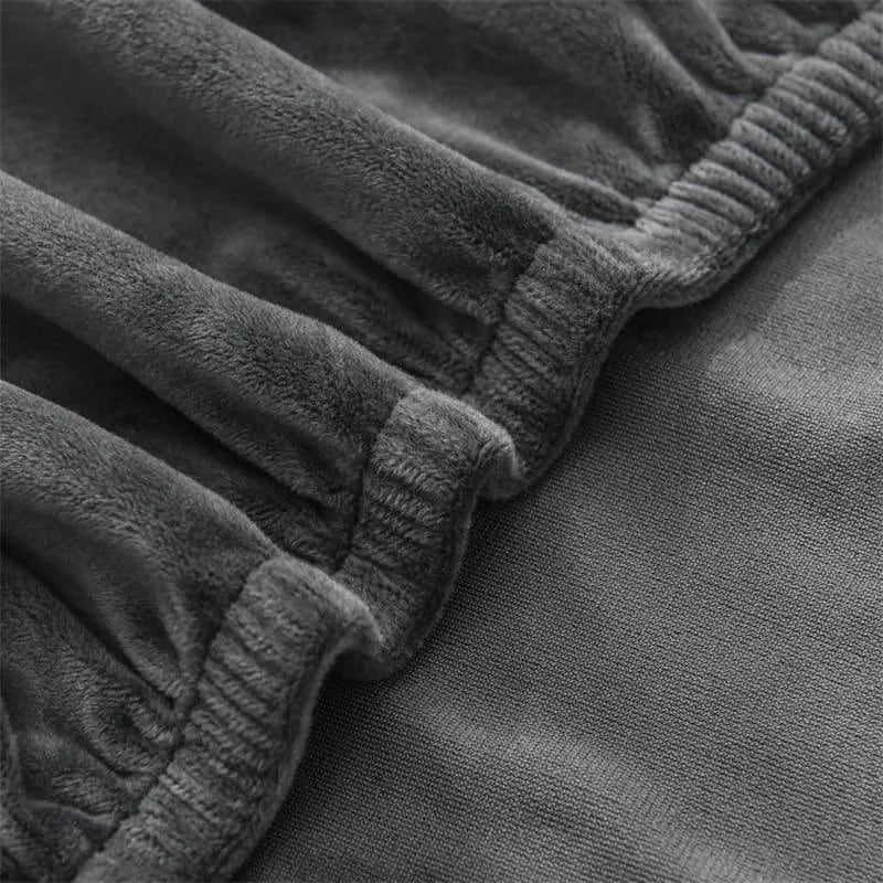 Capa Para Cadeira de Jantar Suede Premium Cinza Escuro