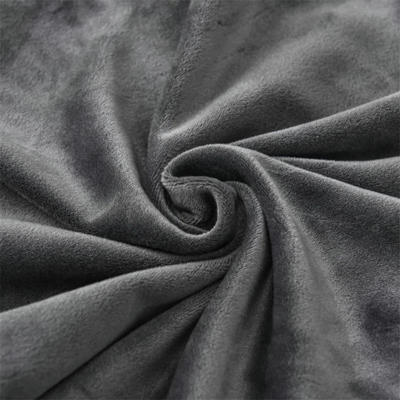 Capa Para Cadeira de Jantar Suede Premium Cinza Escuro