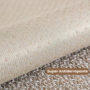 Capa para Sofá em Algodão e Linho Antiderrapante com Design Minimalista  Cáqui