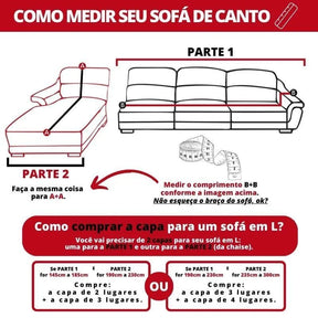 Capa para Sofá Premium Suede Bege