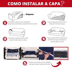 Capa para Sofá Spandex Lisa Bege