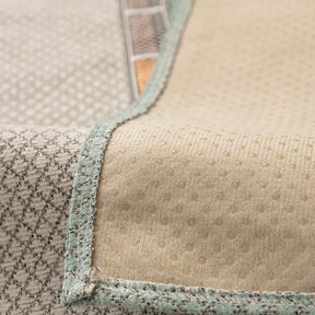 Capa Protetora Premium em Chenille com Design Sofisticado  Bege