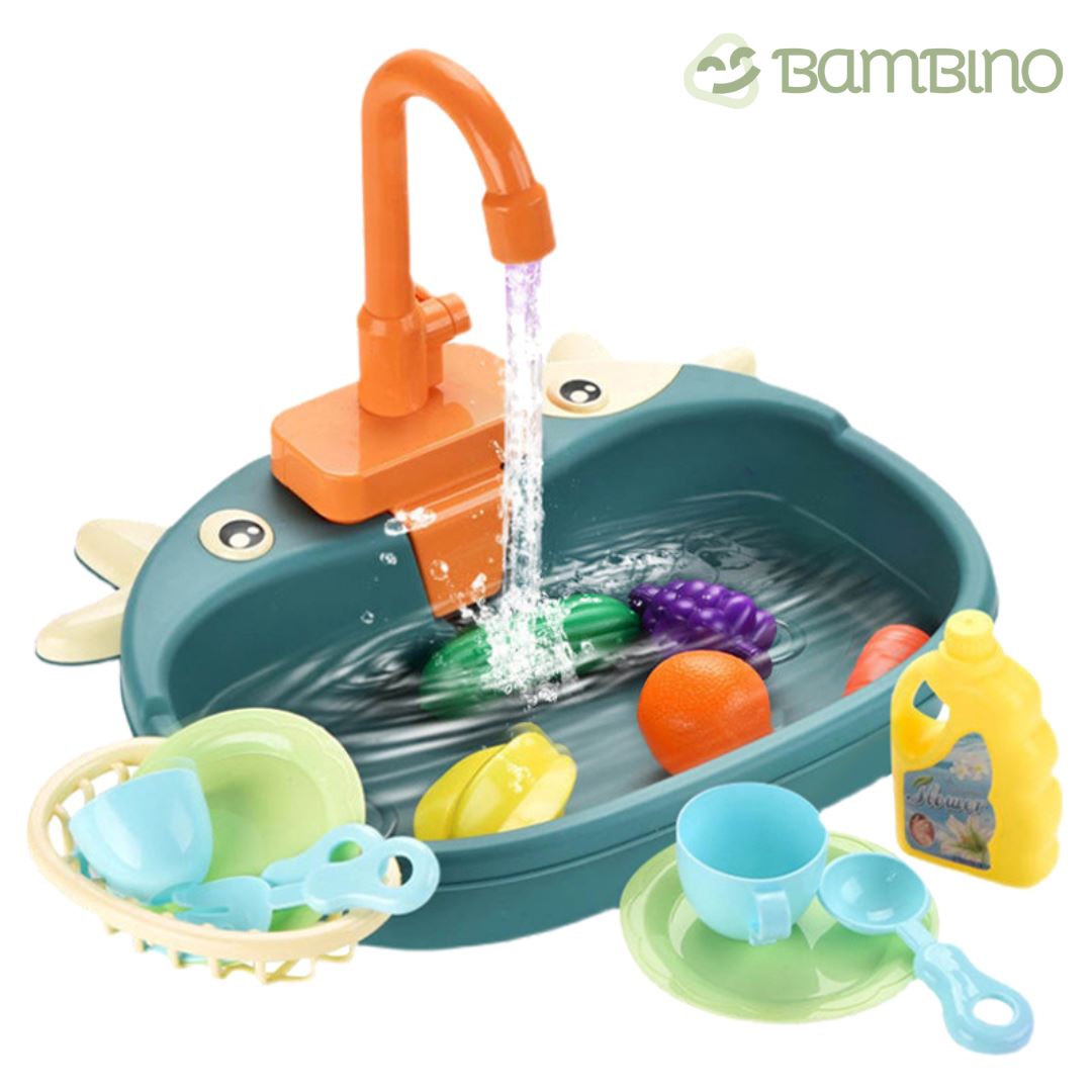 Pia de Brinquedo Infantil Bambino - Saí Água de Verdade