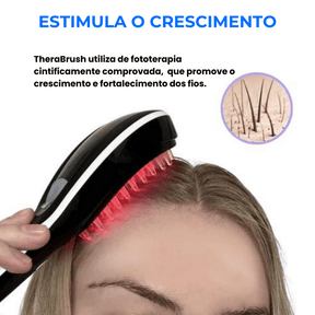 CapilarTech 4 em 1 - Sua escova de fototerapia + Brinde - Tudo Tem