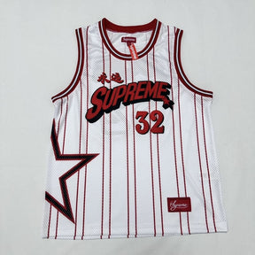 Camiseta Supreme Star Basketball Jersey White